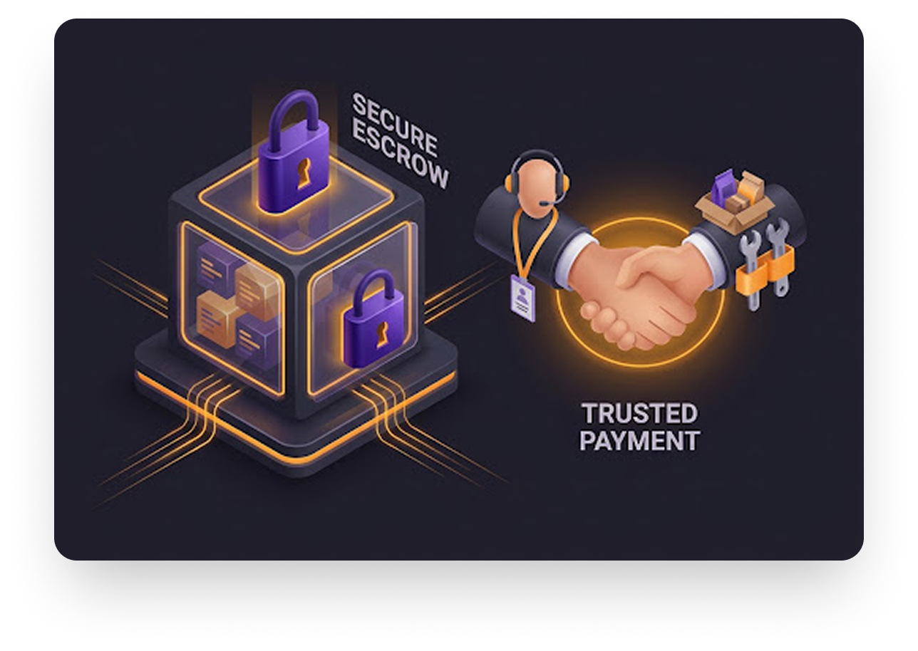 3D Escrow Vault Illustration